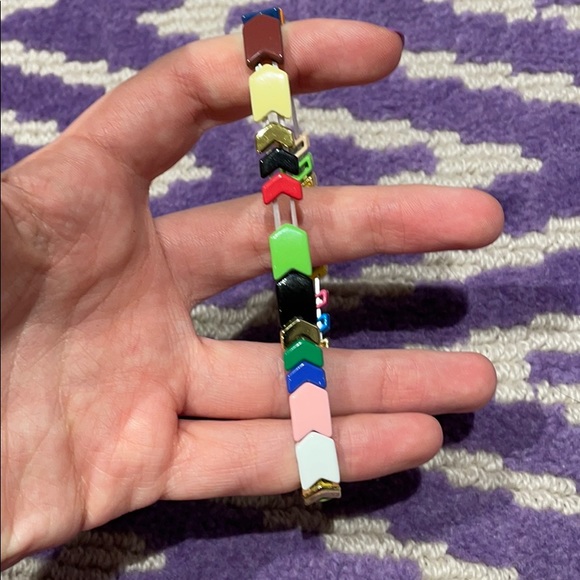 Multicolored arrow beaded bracelet - Picture 3 of 4